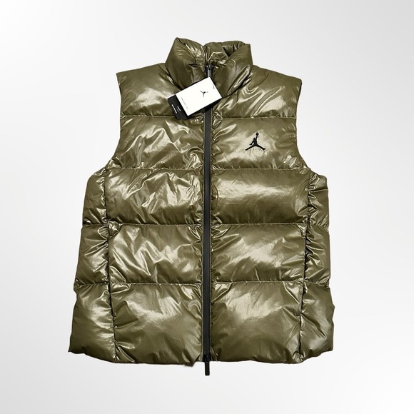 Jordan Flight Down Gilet Vest THERMA-FIT Puffer Loose Fit Down Fill Men Small